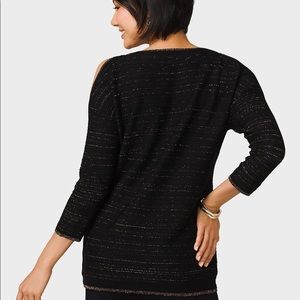 Black and gold shimmery sweater